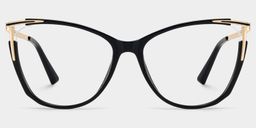 Yomary Black Cat eye Glasses0