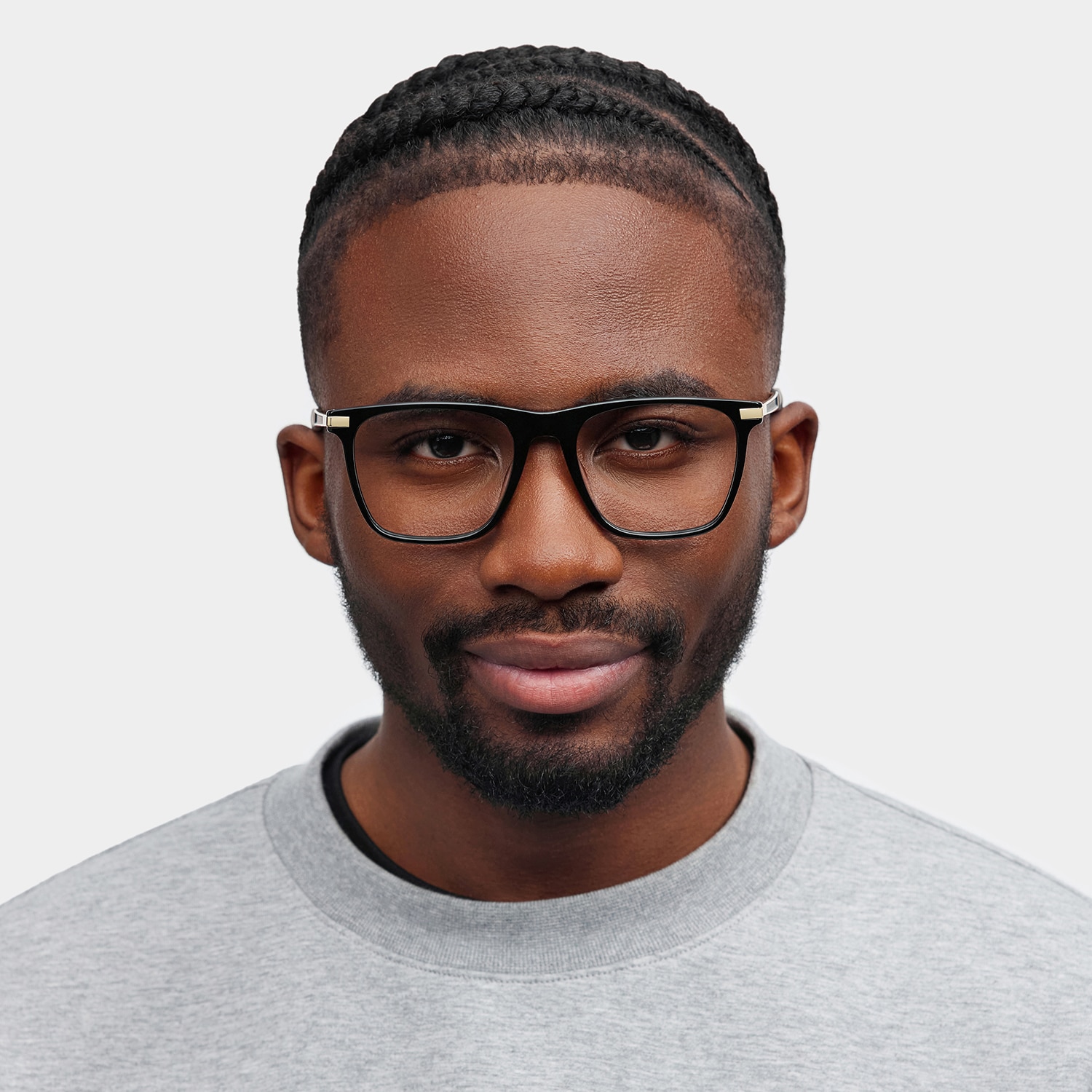Stable Rectangle Black Glasses
