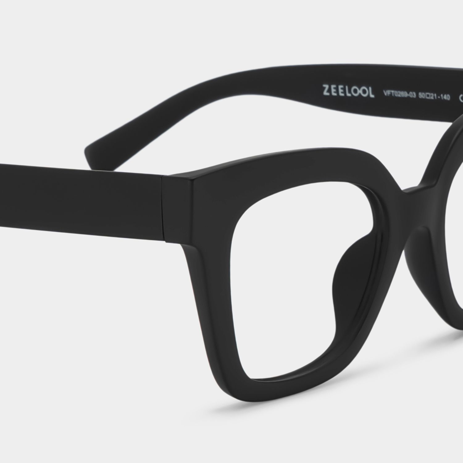 Malcolm Square Matte Black Glasses with Prescription5