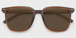 Eliza Dark Brown Square Glasses1