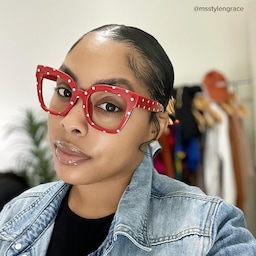 Malcolm Square Red-Dot Glasses5