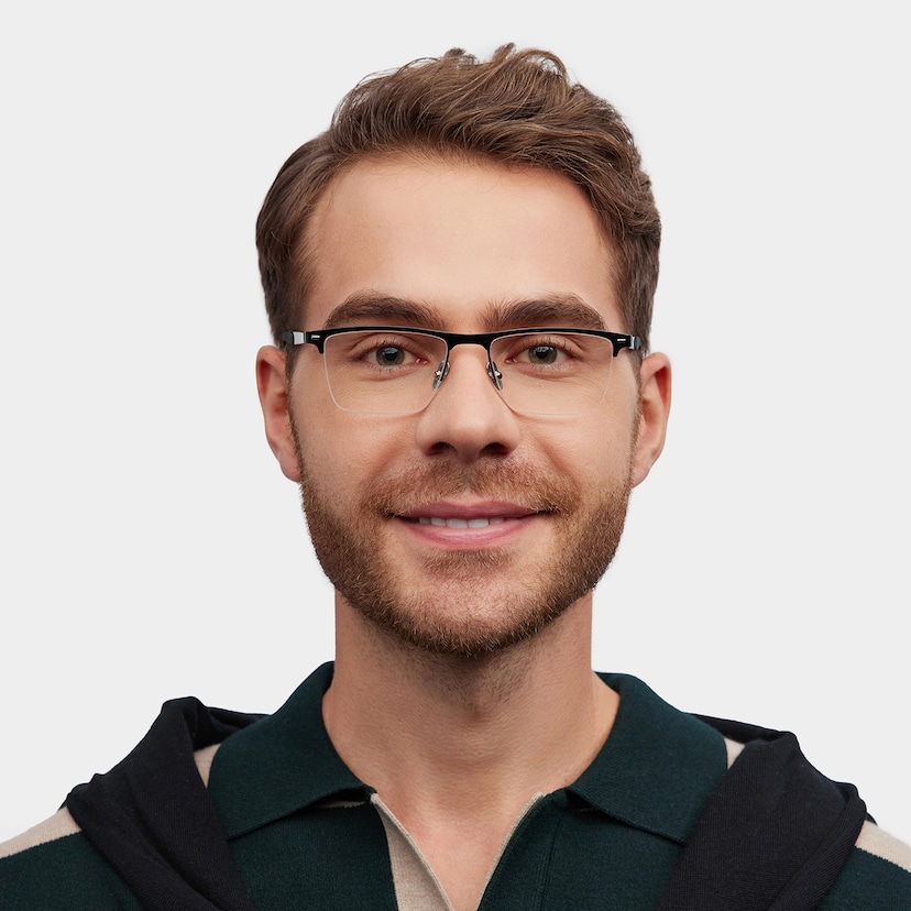 Brock Browline Black Glasses