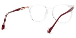 Simoni Round Clear Glasses4