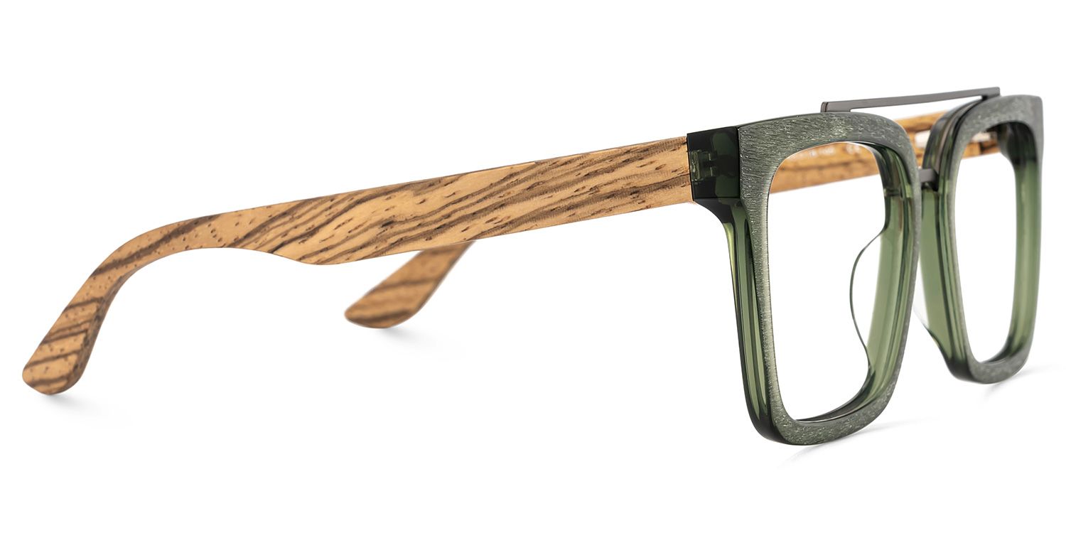 Men's Aviator Eyeglasses Frames With Green Color4