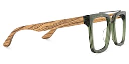 Pascal Aviator Green Glasses4