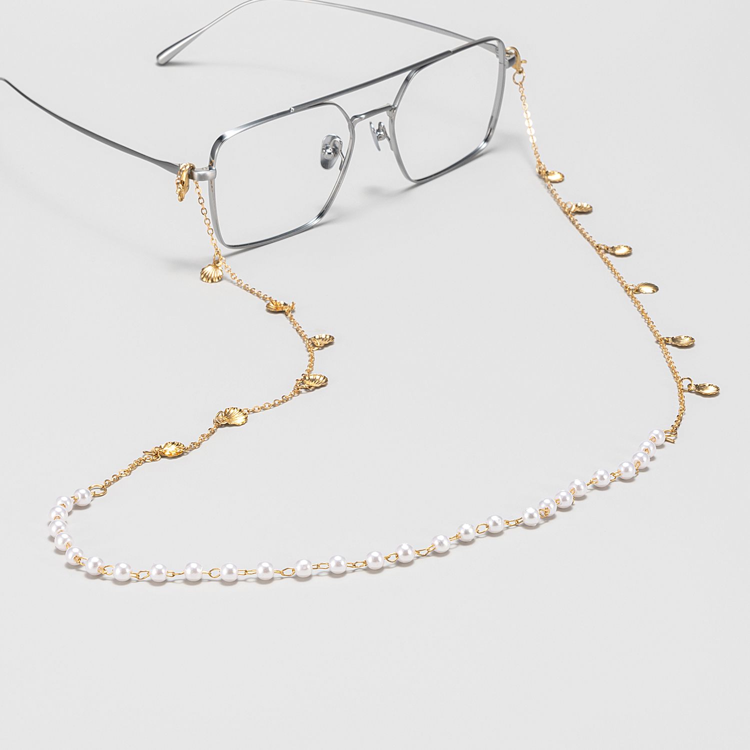 Fashion Pearl Non-slip Metal Chains | Zeelool Glasses0