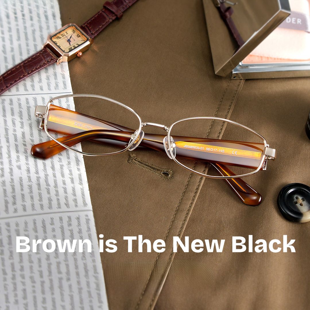 シータモルネク Dakota Warm Brown Tortoise Rectangle Glasses | ZEELOOL