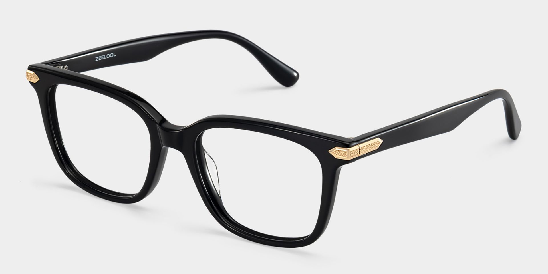 Thomas Black Frame Glasses with Rectangle Frame Online | ZEELOOL3