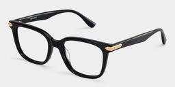 Thomas Rectangle Black Glasses3