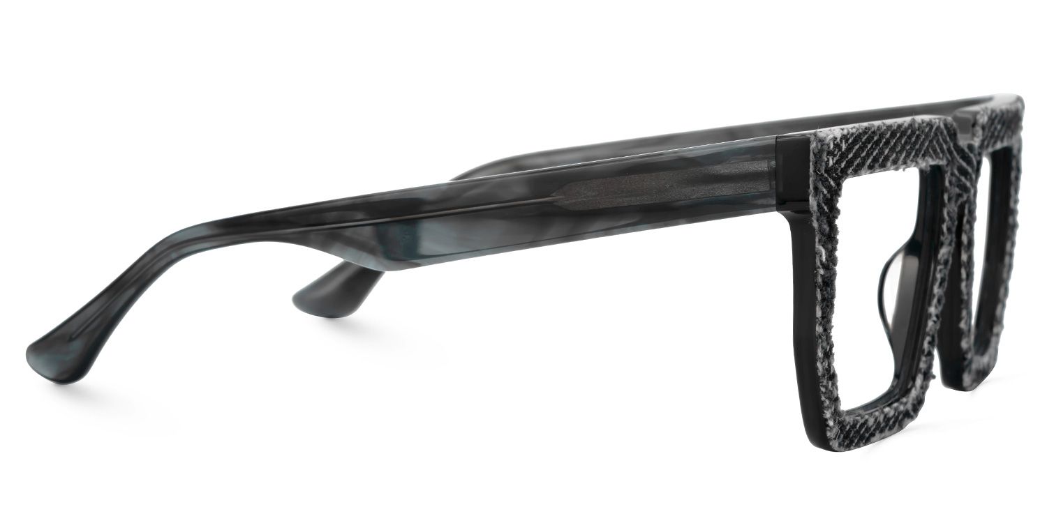 Rectangle Daniela Denim Black Glasses Deals | Zeelool2