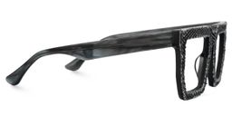 Daniela Black Rectangle Glasses2