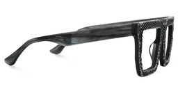 Daniela Rectangle Black Glasses2