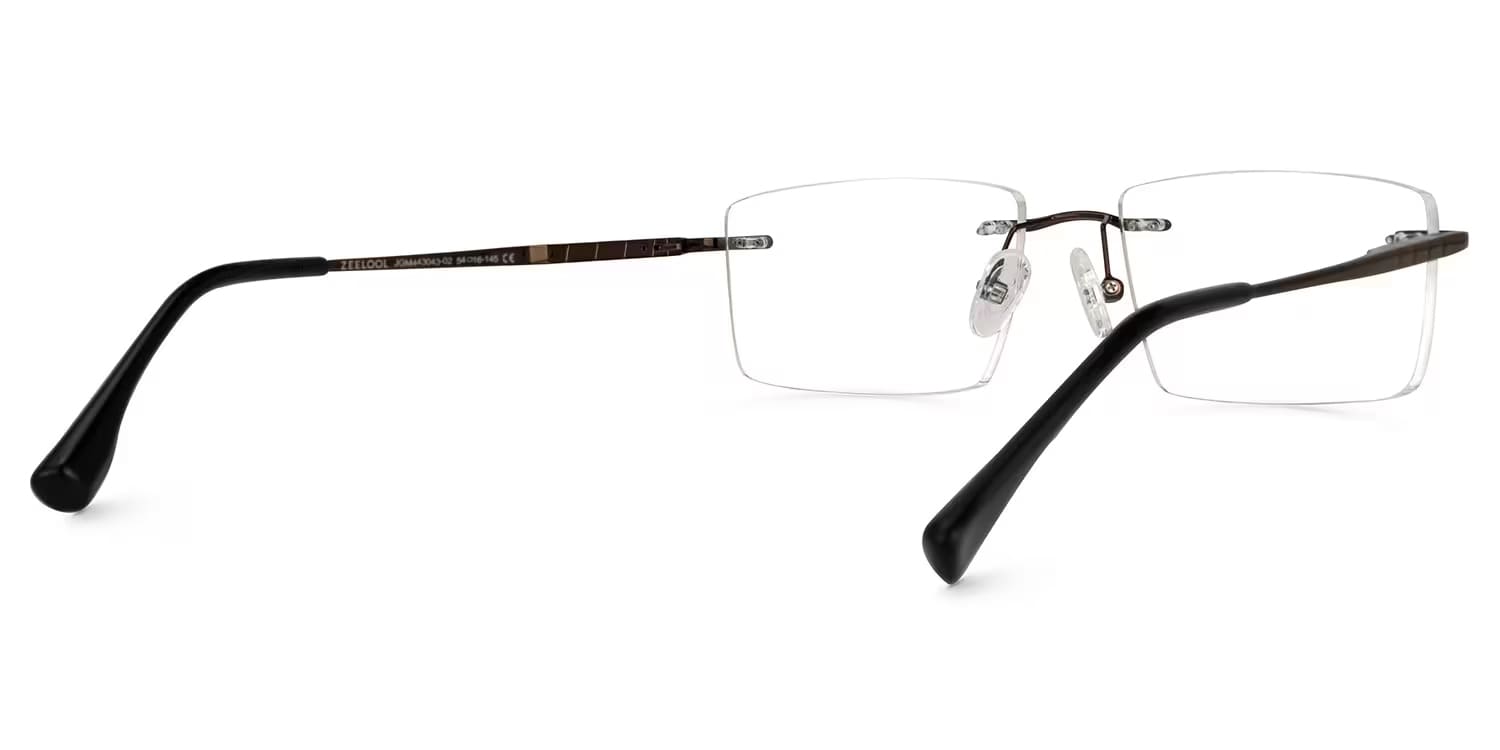 Cetina Rectangle Brown Glasses3