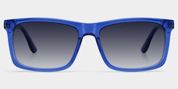 Morgan Rectangle Blue Glasses0