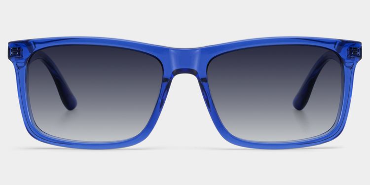 Morgan Rectangle Blue Glasses