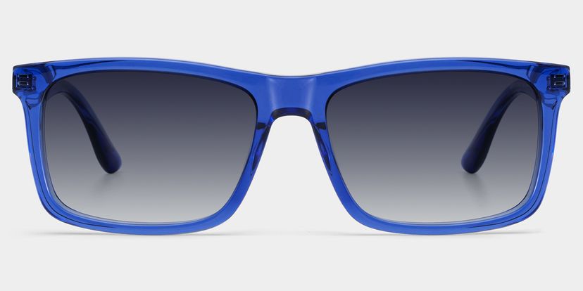 Morgan Rectangle Blue Glasses