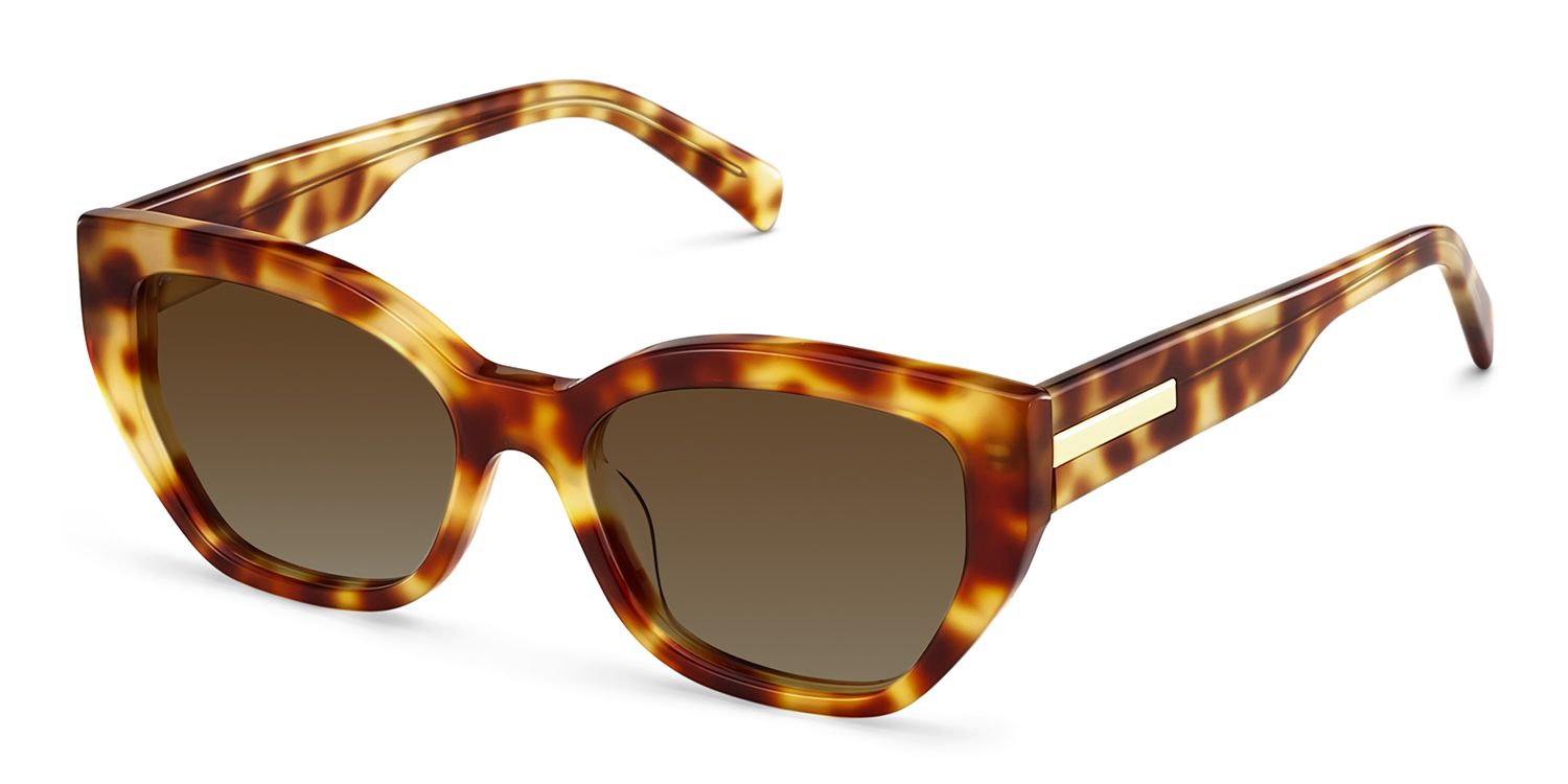 Zia tortoise Frame Polarized Sunglasses with cat-eye Style Online | ZEELOOL2