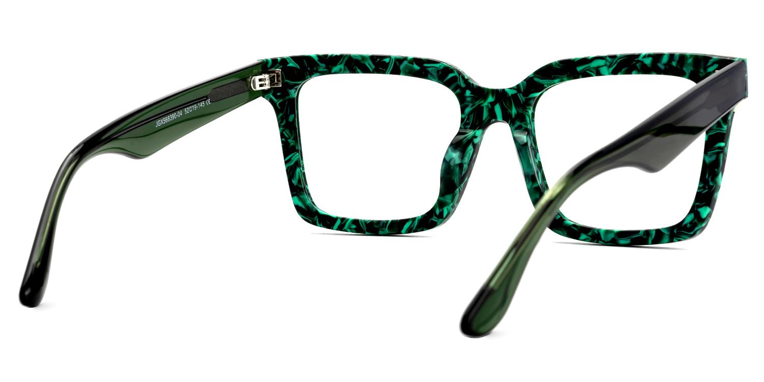 Square Shernia Green-Floral Frames Designer Glasses3