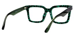 Shernia Square Green-Floral Glasses3