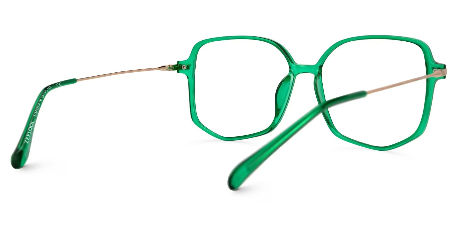 Payton Geometric Dark-Green Glasses3