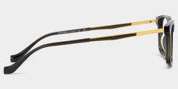 Cozy Rectangle Black Glasses7