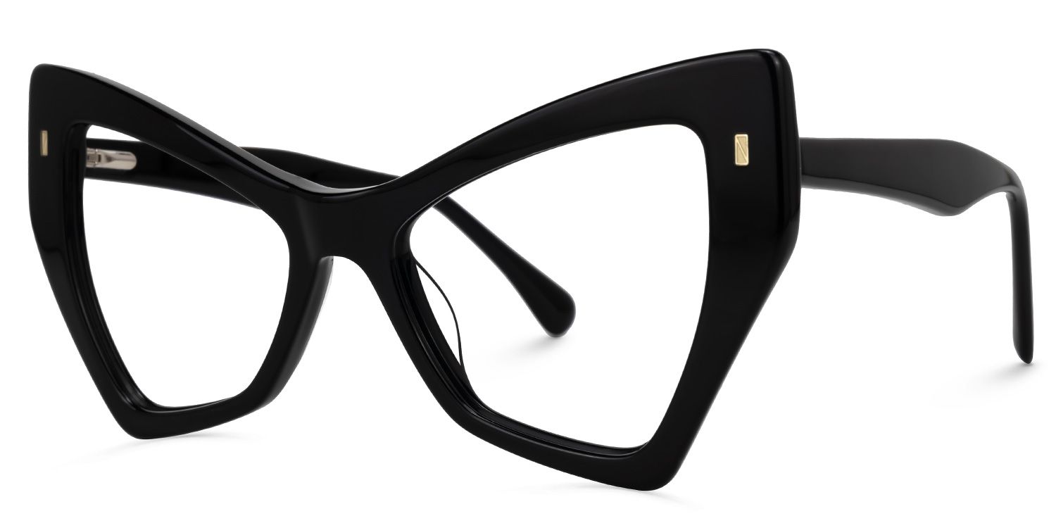 Cateye Johnna Black Glasses deals -Zeelool Glasses1