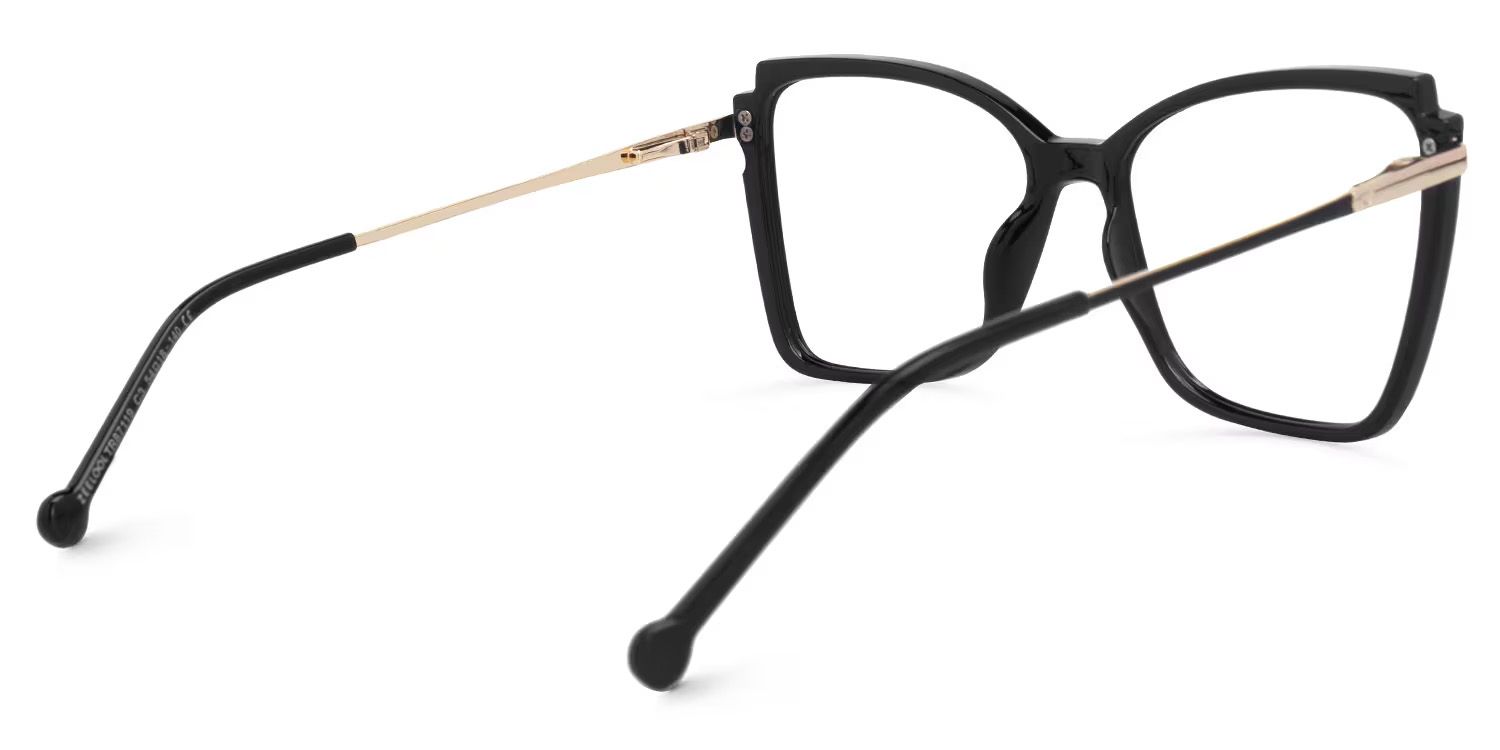Kristen Cateye Black Eyeglasses with lightweight Frames3
