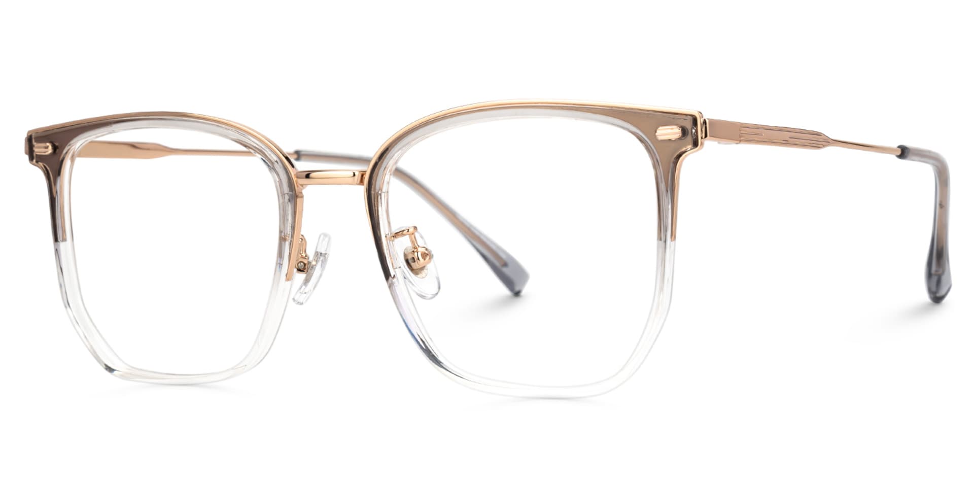 Roque Mixed-material Geometric Black Frame Glasses | Zeelool1