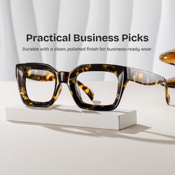 Nevaeh Square Tortoise Glasses0