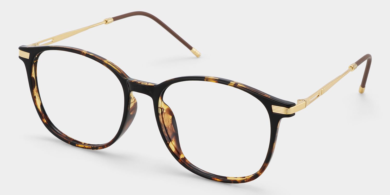 Greene Square Tortoise Frame Glasses | ZEELOOL4