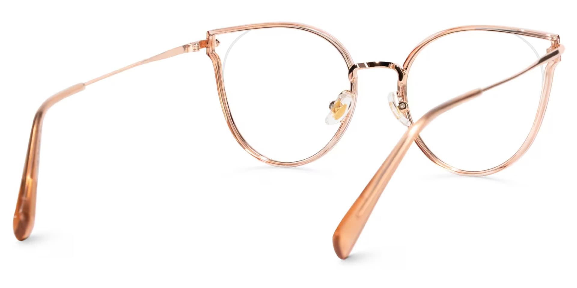 Latifa Cateye Champagne Glasses | Zeelool Glasses3
