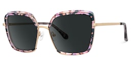 Cordaro Square Pink-Floral Glasses1