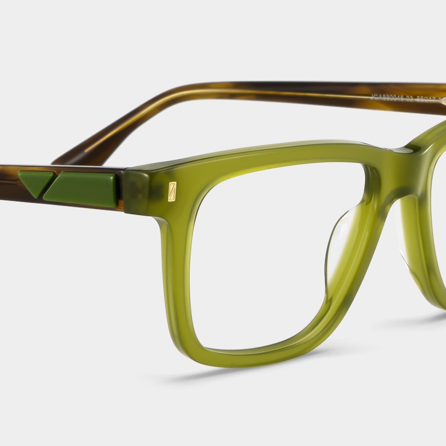 Travis Rectangle Green Glasses5
