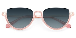 Sparkle Cateye Pink Sunglasses1
