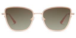 Solimar Square Rose Gold Sunglasses0