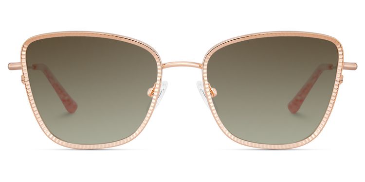 Solimar Square Rose Gold Sunglasses