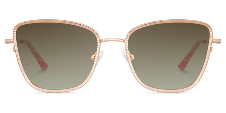 Solimar Square Rose Gold Sunglasses