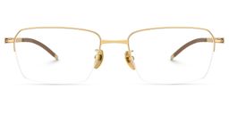 Swerry Rectangle Gold Glasses1