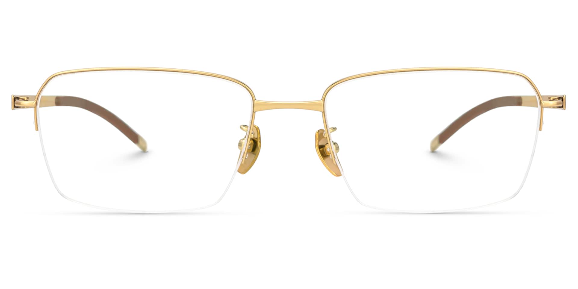 Men's Rectangular Eyeglasses with Titanium Material1