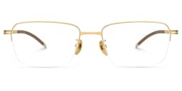 Swerry Rectangle Gold Glasses1