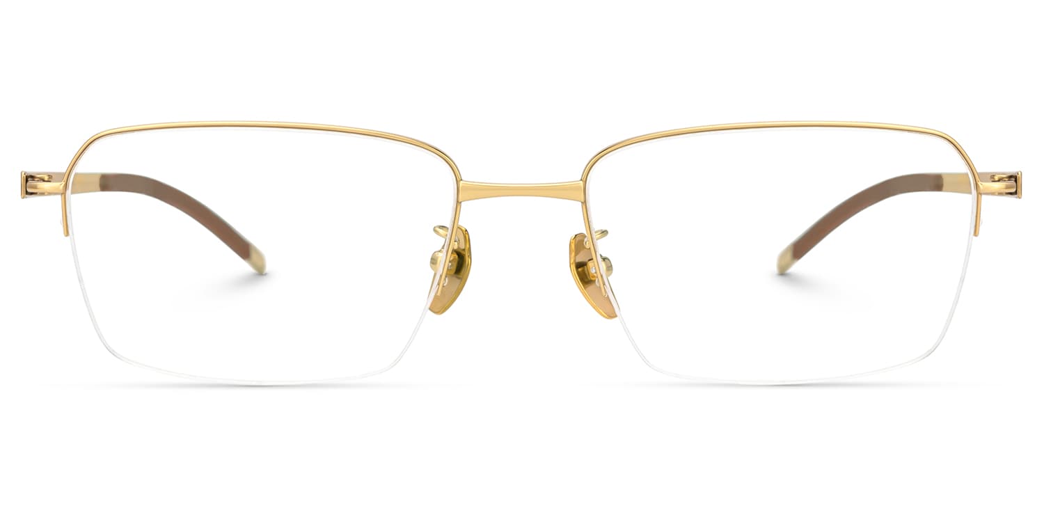 Men's Rectangular Eyeglasses with Titanium Material1