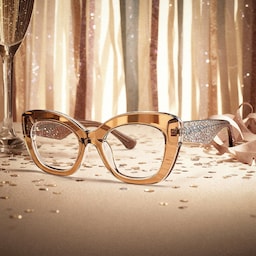 Mireille Butterfly Brown Glasses0