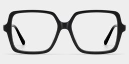 Elena Black Square Glasses0