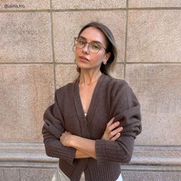 Mira Oval Brown Glasses8