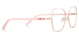 Billie Geometric Rose Gold Glasses3