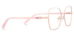 Billie Geometric Rose Gold Glasses3