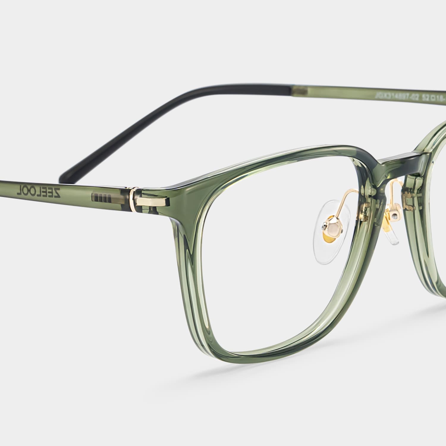 Lily Rectangle Green Glasses4