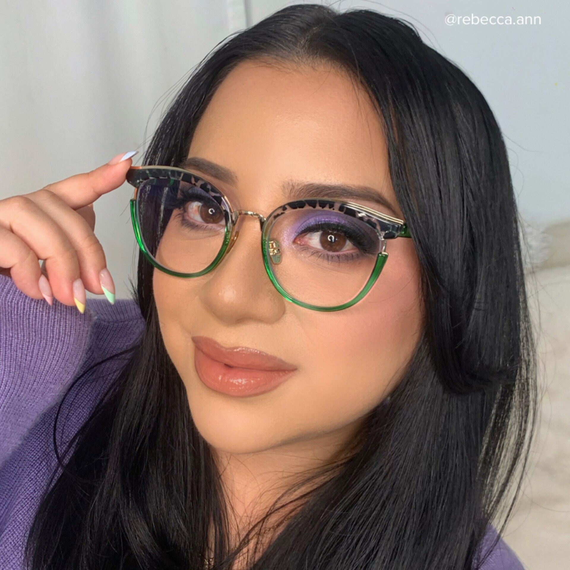 Laraine Cateye Two-Tone Eyeglasses and Glasses Frames6