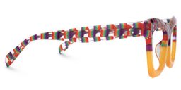 Benitez Square Orange Glasses2