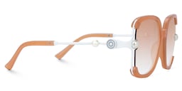 Steffanie Square Orange Sunglasses2